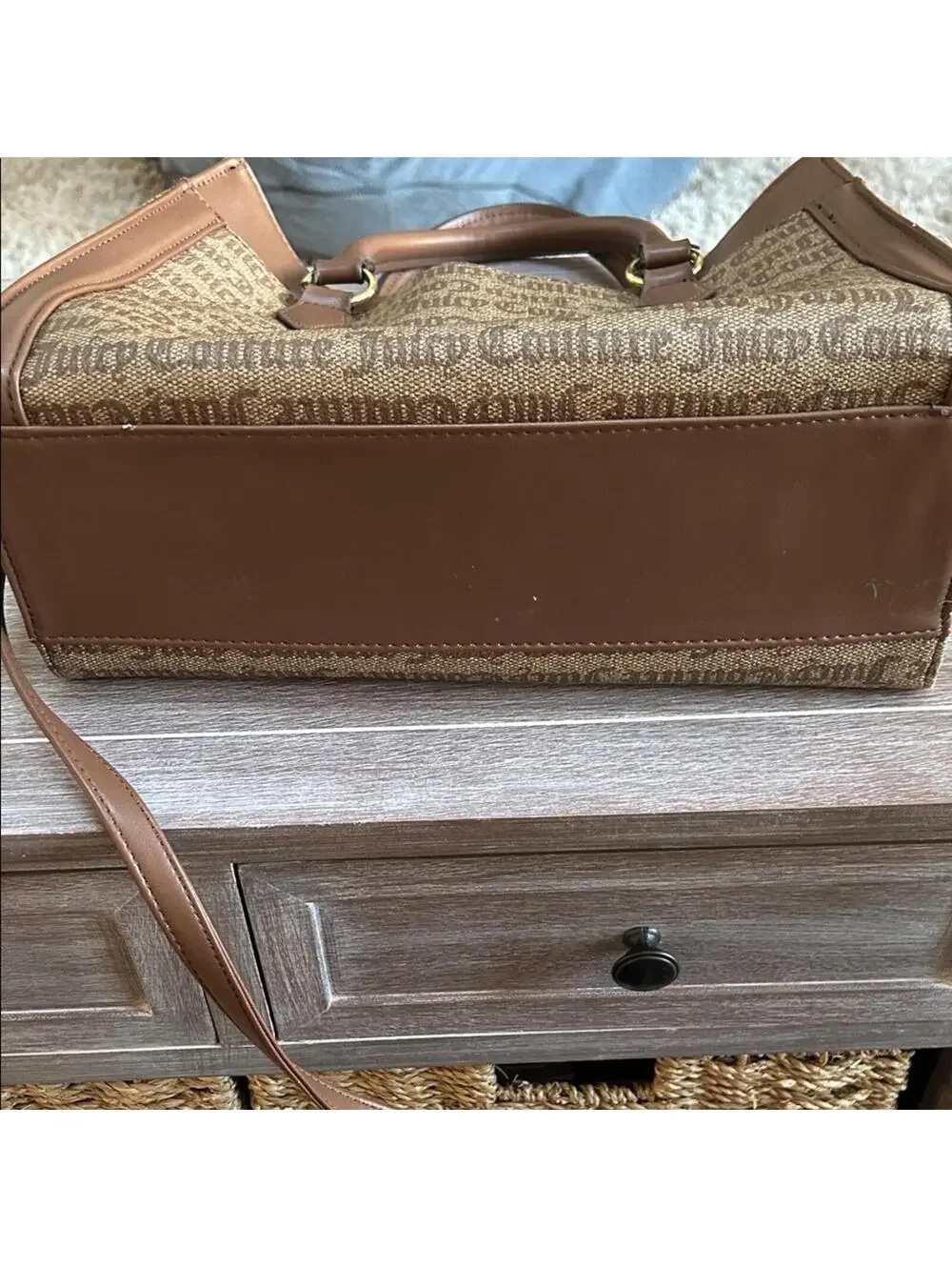 Juicy Couture Elegant Brown and Tan Satchel